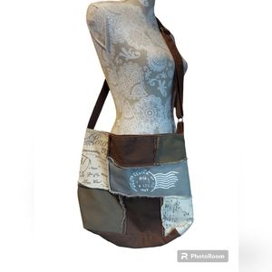 Unbranded Brown Canvas Crossbody/Shoulder Bag